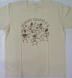 画像1: BROKEN HEARTS CLUB BAND dsigned by ACUTE / natural (t-shirt) 