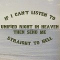 UNIFIED RIGHT / If I can't listen to UNIFIED RIGHT in heaven then send me straight to hell (Lp) Triple-B  