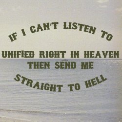 画像1: UNIFIED RIGHT / If I can't listen to UNIFIED RIGHT in heaven then send me straight to hell (Lp) Triple-B  