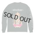 SHELTER / Message forest green (long sleeve shirt) End hits