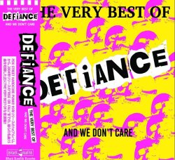 画像1: DEFIANCE / The very best of and we don't care (cd) Black konflik