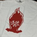   DAG NASTY / Flaming head white  (t-shirt) 