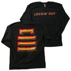 画像1: LOCKIN' OUT / Block lock black (long sleeve shirt) Lockin' out  