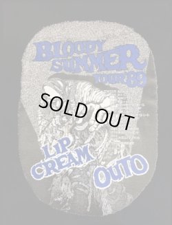 画像2: LIP CREAM & OUTO / Bloody summer tour '89 black x blue (t-shirt) 