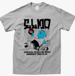 画像1:   ■予約商品■ ELMO x record shop DIGDIG grey (t-shirt) 