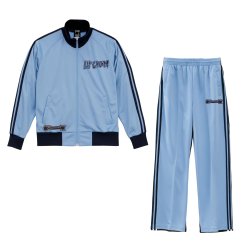 画像1: ■予約商品■ LIP CREAM / Trucker jersey set up sax/navy Hakodate Blue