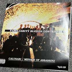 画像1: CALUSARI, MENACE OF ASSASSINZ / Split -Familiarity breeds contempt- (7ep) Juke boxxx