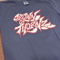 画像1: CROWN OF THORNZ / The Hardway navy (t-shirt)