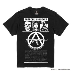 画像1: ■予約商品■ G.I.S.M. / Anarchy violence - you die,you live black (t-shirt) 