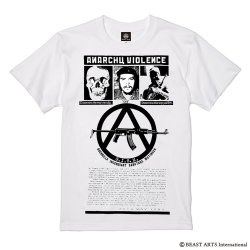 画像1: ■予約商品■ G.I.S.M. / Anarchy violence - you die,you live white (t-shirt) 