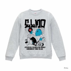 画像1: ■予約商品■ ELMO x record shop DIGDIG ash gray (crewneck sweat)  