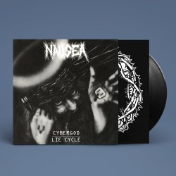 画像1: NAUSEA / Cybergod - Lie cycle (Lp) Svart   