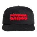  ■予約商品■ INTERNAL BLEEDING / Logo black (cap)  
