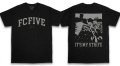  ■予約商品■ FC FiVE / College black/white (t-shirt)  