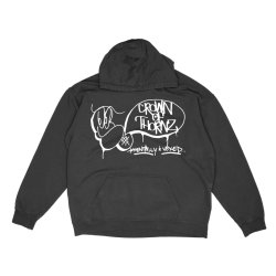 画像1: ■予約商品■ CROWN OF THORNZ / Mentally vexed black (hoodie)