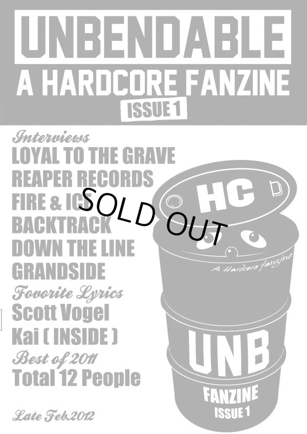 画像1: UNBENDABLE FANZINE  Issue 1 (zine)