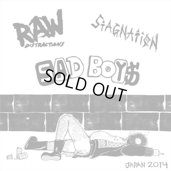 画像1: SAD BOYS, RAW DISTRACTIONS, STAGNATION / Land of the crying sun -3way comp- (7ep) Hardcore survives