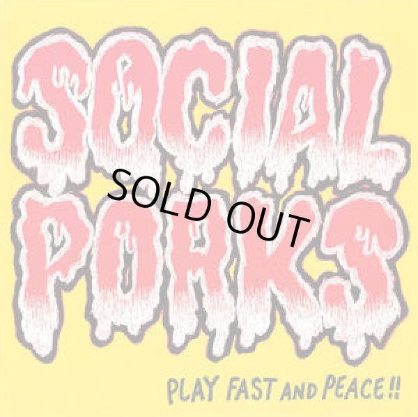 画像1: SOCIAL PORKS / Play fast and peace!! (Lp) Blurred