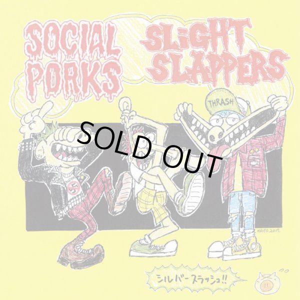 画像1: SOCIAL PORKS x SLIGHT SLAPPERS / split (7ep) Less than TV