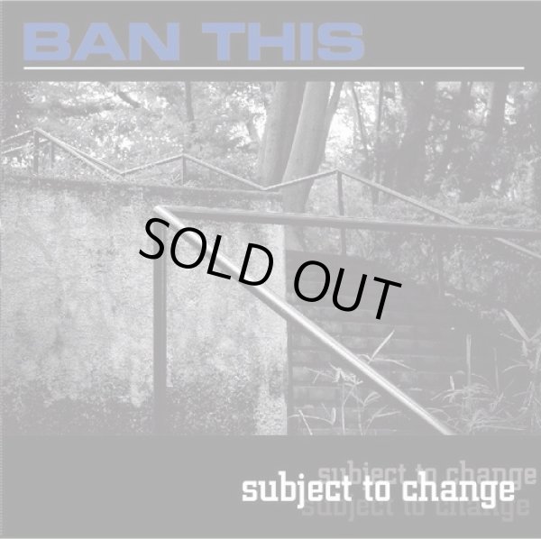 画像1:  BAN THIS / Subject to change (cd) Self 