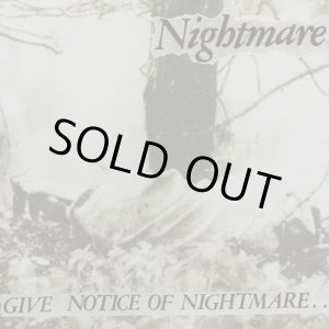 画像: Nightmare / Give notice of nightmare (Lp) Farewell 