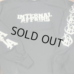 画像:  INTERNAL AFFAIRS / Discography black (long sleeve t-shirt) Safe inside