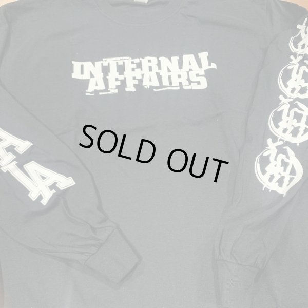 画像1:  INTERNAL AFFAIRS / Discography black (long sleeve t-shirt) Safe inside