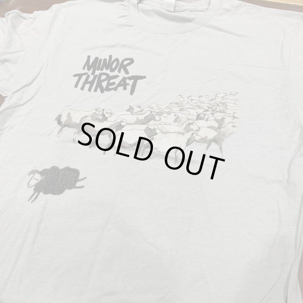 画像1:   MINOR THREAT / Out of step silver grey (t-shirt) 