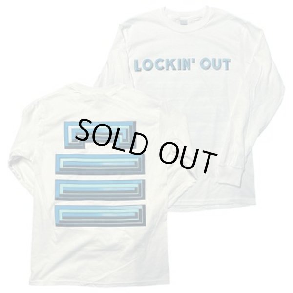 画像1: LOCKIN' OUT / Block lock white (long sleeve shirt) Lockin' out  