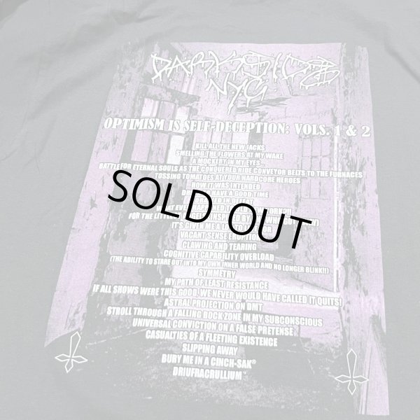 画像2:  DARKSIDE NYC / Optimism Is Self-Deception: Vols. 1 & 2 black (t-shirt) 