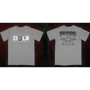 画像: 100 DEMONS / Demons dollar Grey (t-shirt) A389