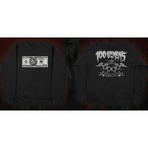 画像: 100 DEMONS / Demons dollar black (crewneck sweat) A389 