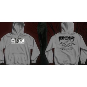 画像: 100 DEMONS / Demons dollar Grey (hoodie) A389 