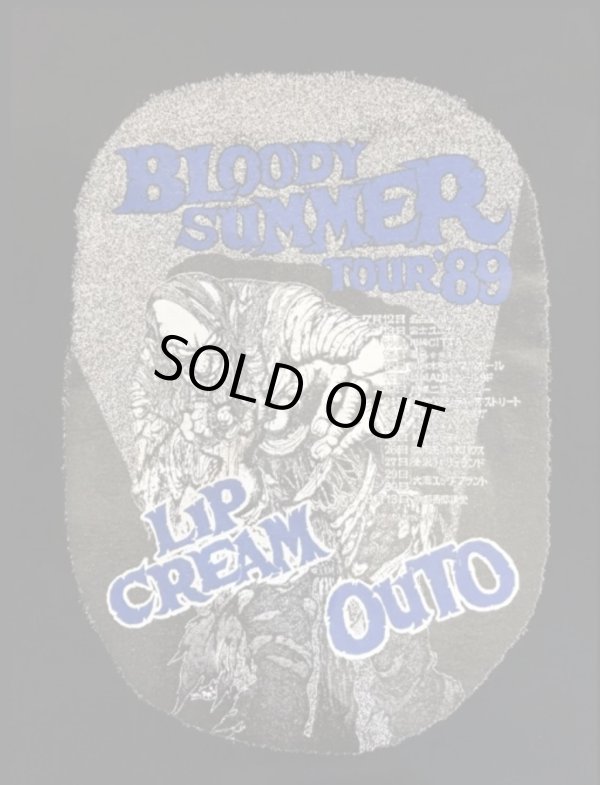 画像2: LIP CREAM & OUTO / Bloody summer tour '89 black x blue (t-shirt) 