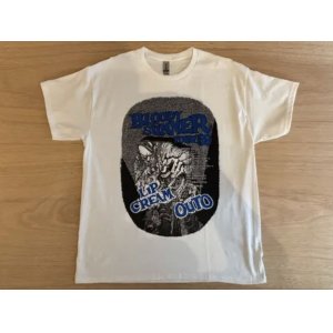 画像: ■予約商品■ LIP CREAM & OUTO / Bloody summer tour '89 white x blue (t-shirt) 