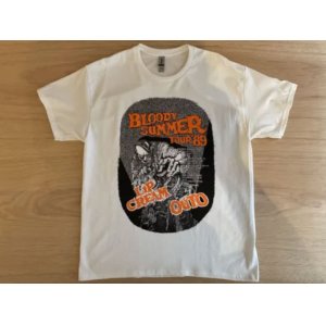 画像: ■予約商品■ LIP CREAM & OUTO / Bloody summer tour '89 white x orange (t-shirt) 
