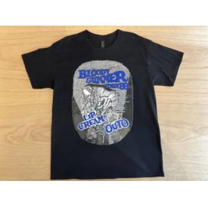 画像: ■予約商品■ LIP CREAM & OUTO / Bloody summer tour '89 black x blue (t-shirt) 
