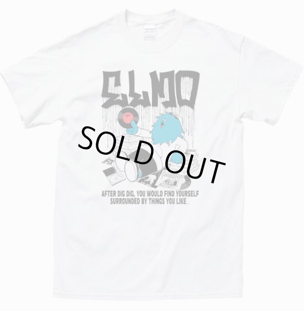 画像1: ELMO x record shop DIGDIG white (t-shirt) 