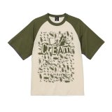 画像: ■予約商品■ LIP CREAM / Gokiburi natural/olive (raglan sleeve shirt) 