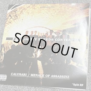 画像: CALUSARI, MENACE OF ASSASSINZ / Split -Familiarity breeds contempt- (7ep) Juke boxxx
