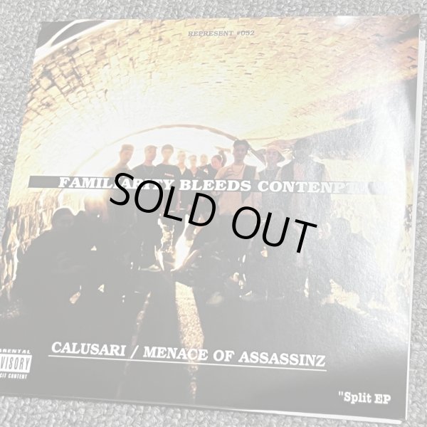 画像1: CALUSARI, MENACE OF ASSASSINZ / Split -Familiarity breeds contempt- (7ep) Juke boxxx