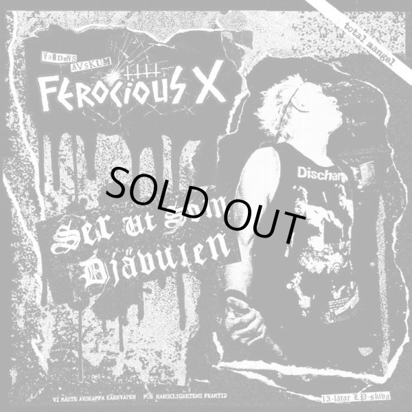 画像1: FEROCIOUS X / Ser ut som djävulen (Lp) Crust war