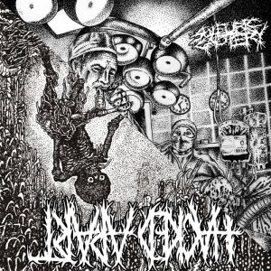 画像:   HACKED APART, SULFURIC CAUTERY / Split (7ep) 625 thrashcore/Malokul 