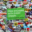 画像1:  ■予約商品■ THOMAS RACKOW / Free Stickers With Every Order!: A History Of Hardcore Stickers (book) Iodine 