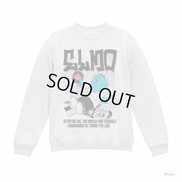 画像2: ELMO x record shop DIGDIG ash gray (crewneck sweat)  