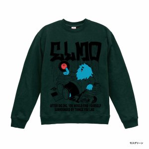 画像: ■予約商品■ ELMO x record shop DIGDIG moss green (crewneck sweat)  