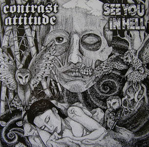 画像1: CONTRAST ATTITUDE, SEE YOU IN HELL / split (7dp) Insane society