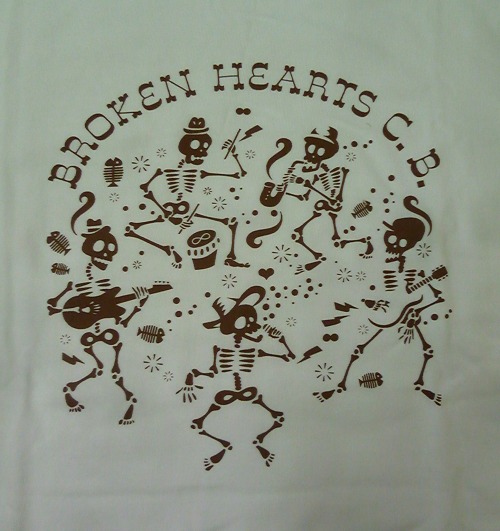 画像: BROKEN HEARTS CLUB BAND dsigned by ACUTE / natural (t-shirt) 