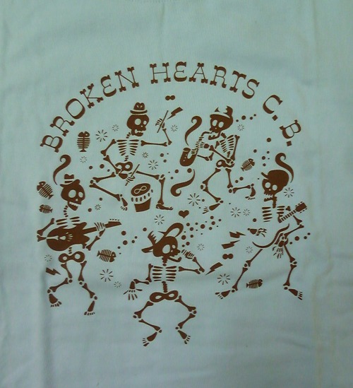 画像: BROKEN HEARTS CLUB BAND dsigned by ACUTE / light blue (t-shirt) 