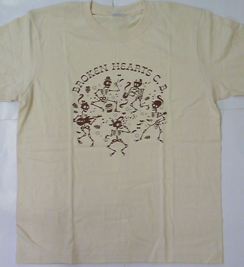 画像1: BROKEN HEARTS CLUB BAND dsigned by ACUTE / natural (t-shirt) 